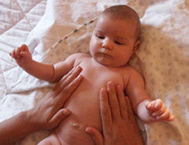 massaggio torace bambino